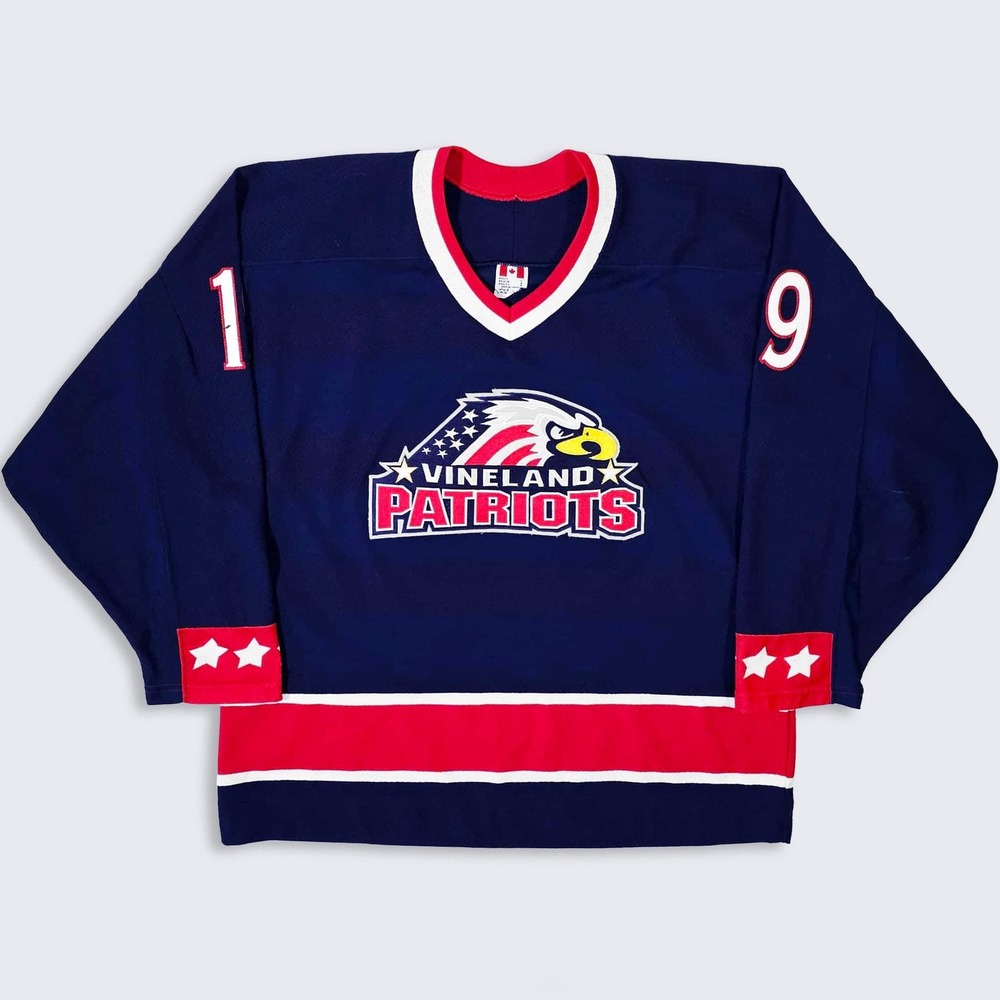 Vineland Patriots Vintage 90s CCM Hockey Jersey - Picture 1 of 8